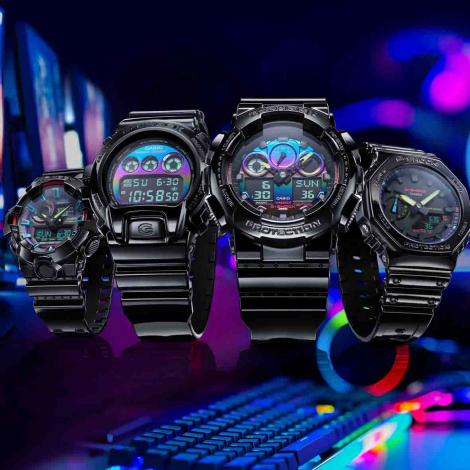 Montre GShock Classic - Srie GA-2100 - Arc en ciel virtuel