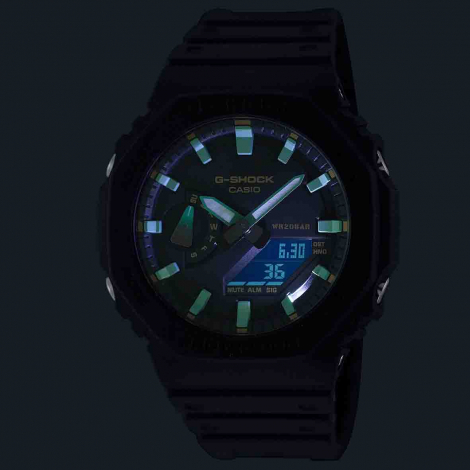 Montre GShock Classic - Srie GA-2100 - Noir & Turquoise