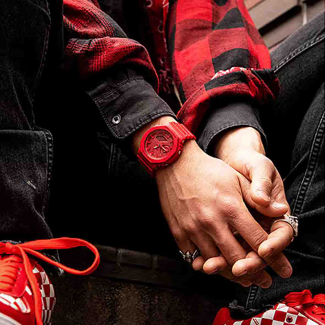 Montre GShock Classic - Srie GA-2100 - Rouge