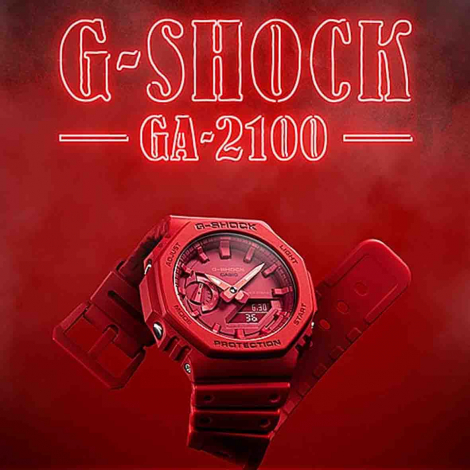 Montre GShock Classic - Srie GA-2100 - Rouge