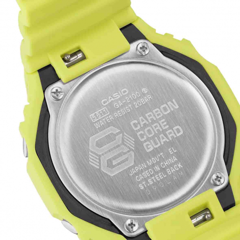 Montre GShock Classic - Srie GA-2100 - Vert Fluo