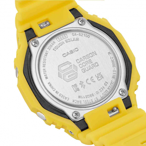 Montre GShock Classic - Srie GA-B2100 Solaire - Jaune