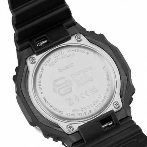 Montre GShock Classic - Srie GA-B2100 Solaire - Noir & Fluo