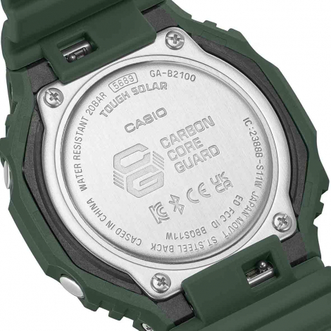 Montre GShock Classic - Srie GA-B2100 Solaire - Vert fonc