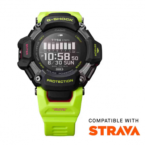 Montre GShock G-Squad - Srie GBD-H2000 - Vert Fluo