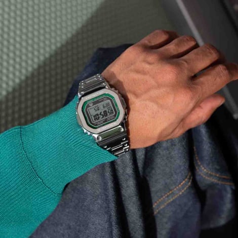 Montre GShock G-Steel Origine - Srie GMW-B5000 - Argent & Vert