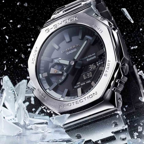 Montre GShock G-Steel - Srie GM-B2100 - Argent & Noir