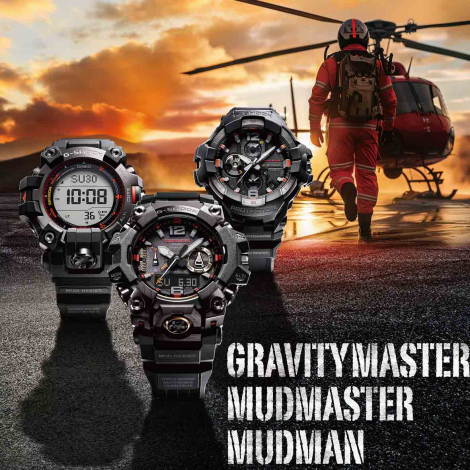 Montre GShock Master of G - GravityMaster - Noir