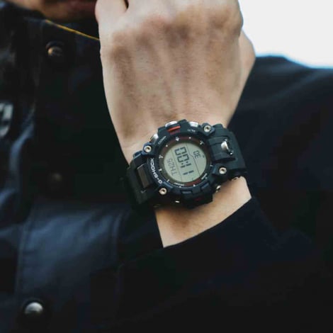 Montre GShock Master of G - Mudman - Noir & Rouge