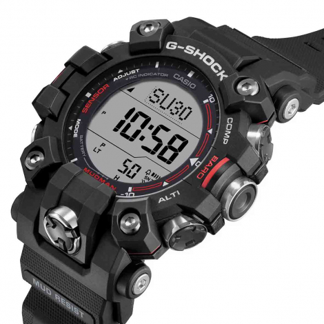 Montre GShock Master of G - Mudman - Noir & Rouge