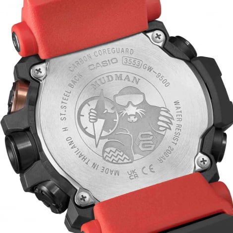 Montre GShock Master of G - Mudman - Noir & Rouge