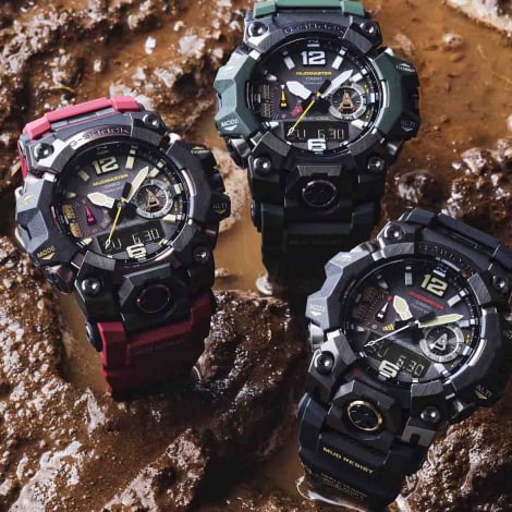 Montre GShock Master of G - Mudmaster - Noir & Argent