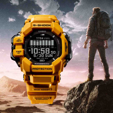 Montre GShock Master of G - Rangeman - Jaune