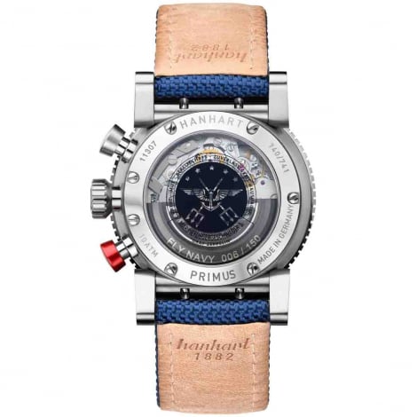 Montre Hanhart Primus Fly Navy Steel MFG3