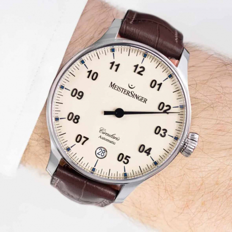 Montre MeisterSinger Circularis Automatic - Ivoire