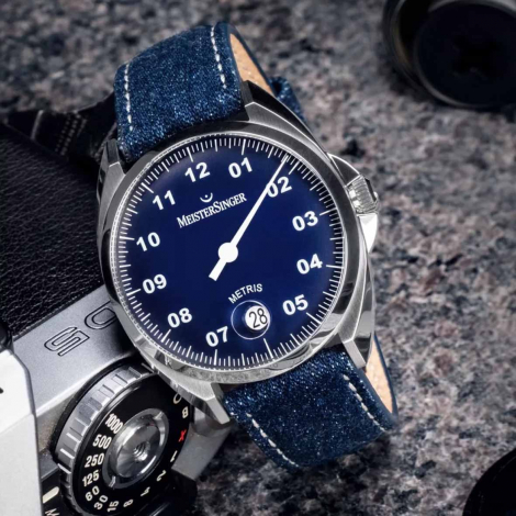 Montre MeisterSinger Metris - Bleu