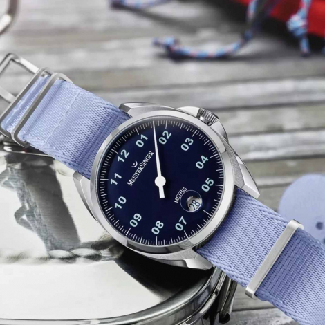 Montre MeisterSinger Metris - Bleu