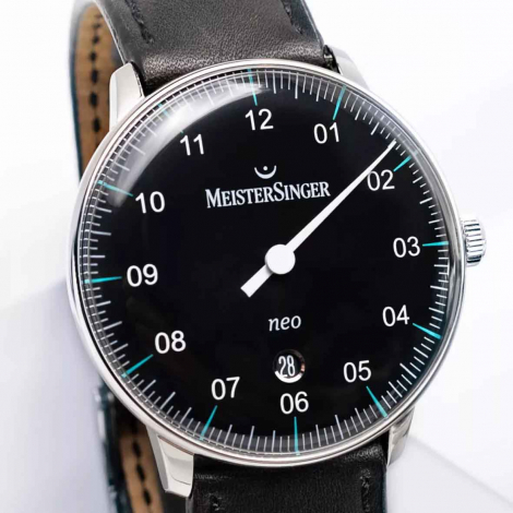 Montre MeisterSinger Neo Plus - Noir & Bleu Azur