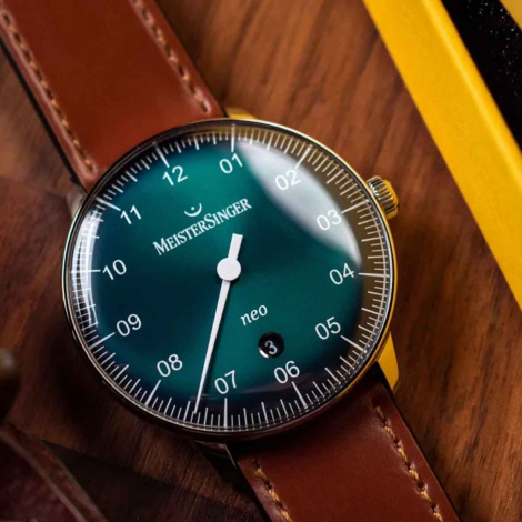 Montre MeisterSinger Neo Plus - Vert soleill