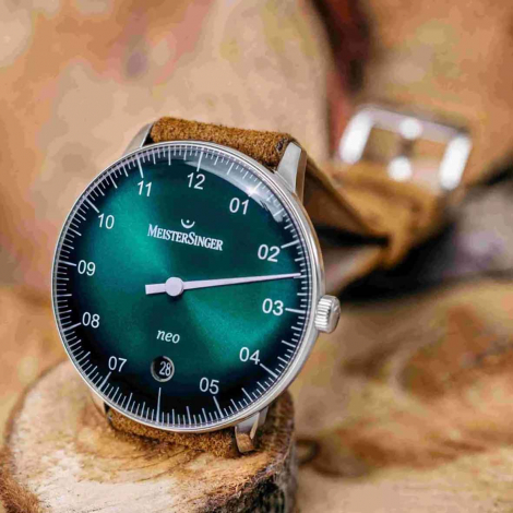 Montre MeisterSinger Neo Plus - Vert soleill