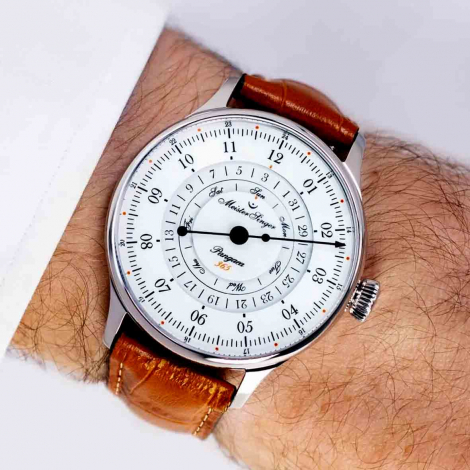 Montre MeisterSinger Pangaea Day Date 365 - Blanc