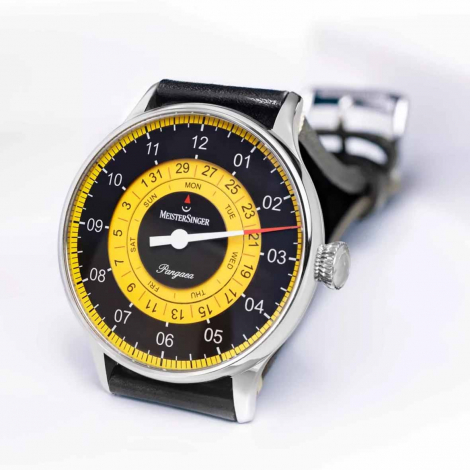 Montre MeisterSinger Pangaea Day Date Noir-Jaune