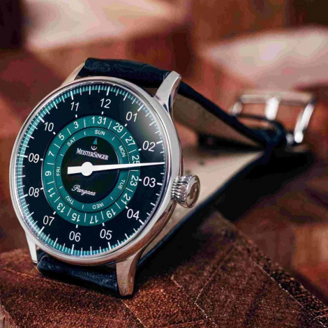 Montre MeisterSinger Pangaea Day Date Noir-Ptrole