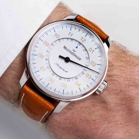 Montre MeisterSinger Perigraph - Blanc