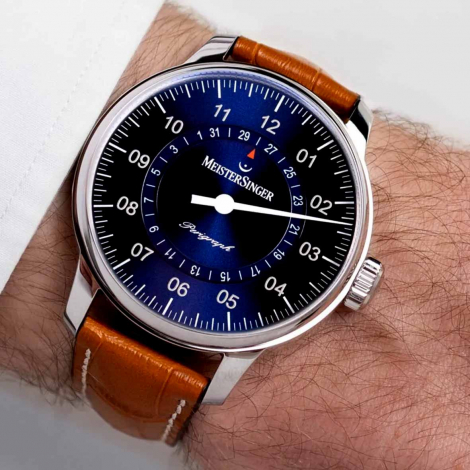 Montre MeisterSinger Perigraph - Bleu soleill