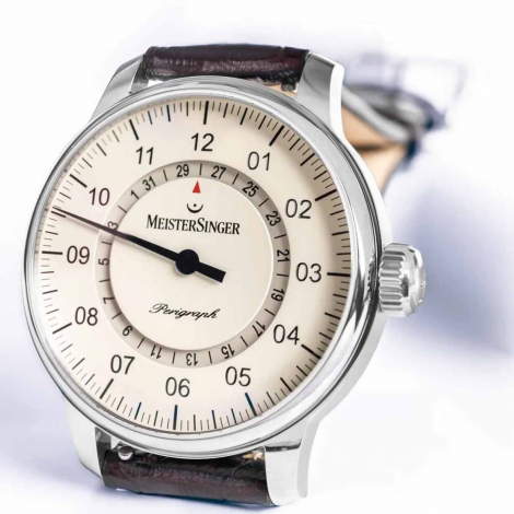 Montre MeisterSinger Perigraph - Ivoire