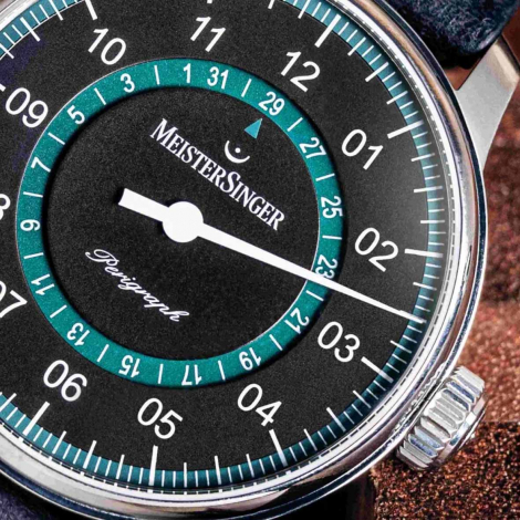 Montre MeisterSinger Perigraph - Noir & Vert