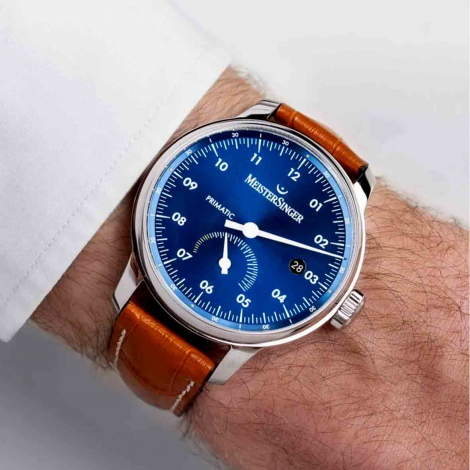 Montre MeisterSinger Primatic - Bleu