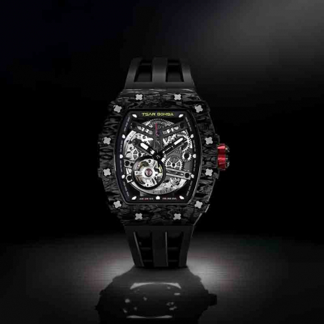 Montre Tsar Bomba - Elemental Series - Noir - Carbon Fiber Automatic Watch