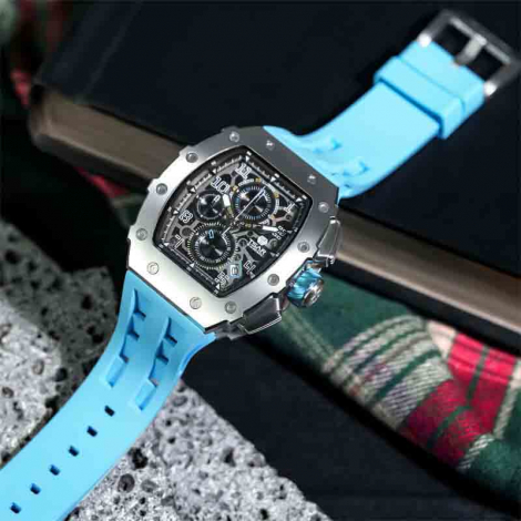 Montre Tsar Bomba - Elemental Series - Quartz - Calendrier - Bleu