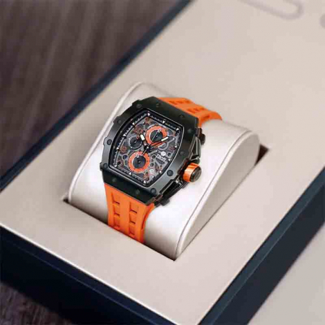 Montre Tsar Bomba - Elemental Series - Quartz - Calendrier - Orange