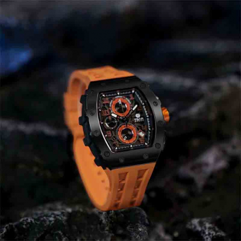 Montre Tsar Bomba - Elemental Series - Quartz - Calendrier - Orange