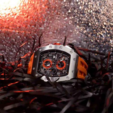 Montre Tsar Bomba - Elemental Series - Quartz - Calendrier - Orange