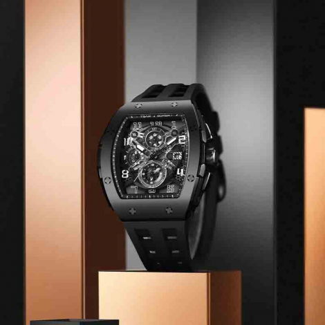 Montre Tsar Bomba - Elemental Series - Quartz - Noir