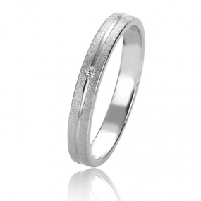 Alliance Basic Light 3 mm3 mm Platine 950 diamant Charlotte - 05621PT
