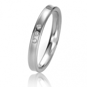 Alliance Basic Light 3 mm3 mm Platine 950 diamant Mara - 05639PT
