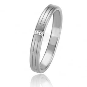 Alliance Basic Light II 3 mm 3 mm Platine 950 diamant - Kali -04201PT
