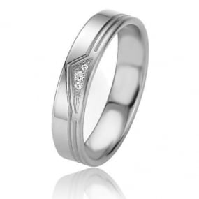 Alliance Basic Light II 4.5 mm 4.5 mm Platine 950 diamant - Alanna -04209PT
