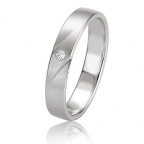 Alliance Basic Light II 4 mm 4 mm Or Blanc diamant - Ania -04225
