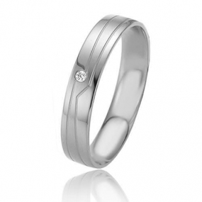 Alliance Basic Light II 4 mm 4 mm Platine 950 diamant - Clara -04207PT
