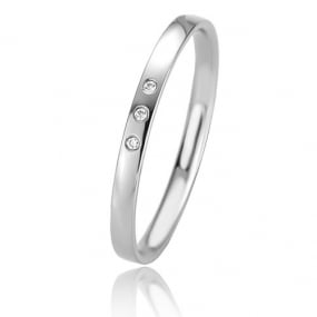 Alliance Basic Light Slim 2 mm 2 mm Or Blanc diamant rika-04307