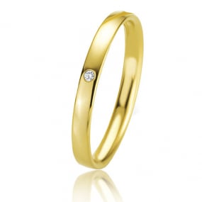 Alliance Basic Light Slim 2 mm 2 mm Or Jaune diamant Anave-04301