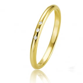 Alliance Basic Light Slim 2 mm 2 mm Or Jaune diamant Myriam-04305