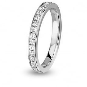 Alliance comtesse princesse tour Complet MM Or Blanc - 1.36 ct - Maria - 1500.0136G