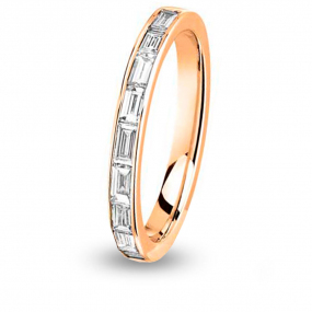 Alliance diamant  baguette Tour Complet Or Jaune - 1.26 ct - Esha - 1501.0126R