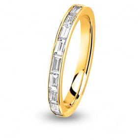 Alliance diamant  baguette Tour Complet Or Jaune - 1.26 ct - Isis - 1501.0126J